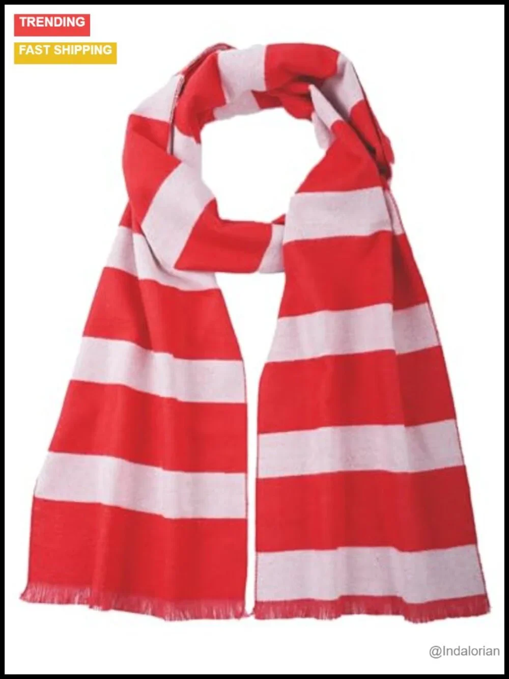 Cashmere Feel Mens Striped Scarf Cosplay Accessory Neck Warmer